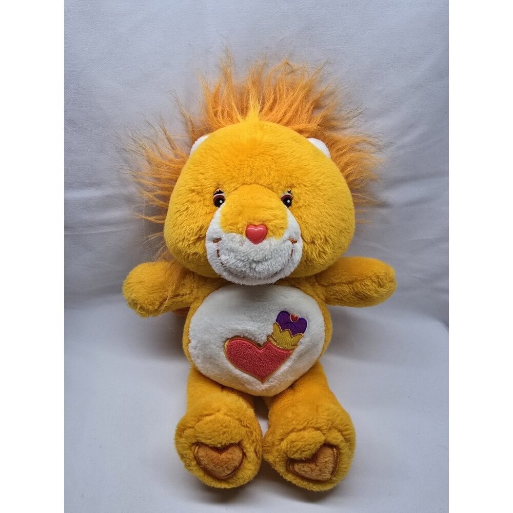 Vintage 2004 Care Bear Cousins Brave Heart Lion Plush Toy Stuffed Animal 13"